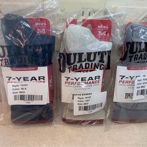 (3) Duluth Trading Company Men’s Lightweight 7-Year Performance Crew Socks